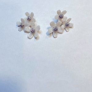 Lele Sadoughi Garden Bouquet Button Mother of Pearl Earrings